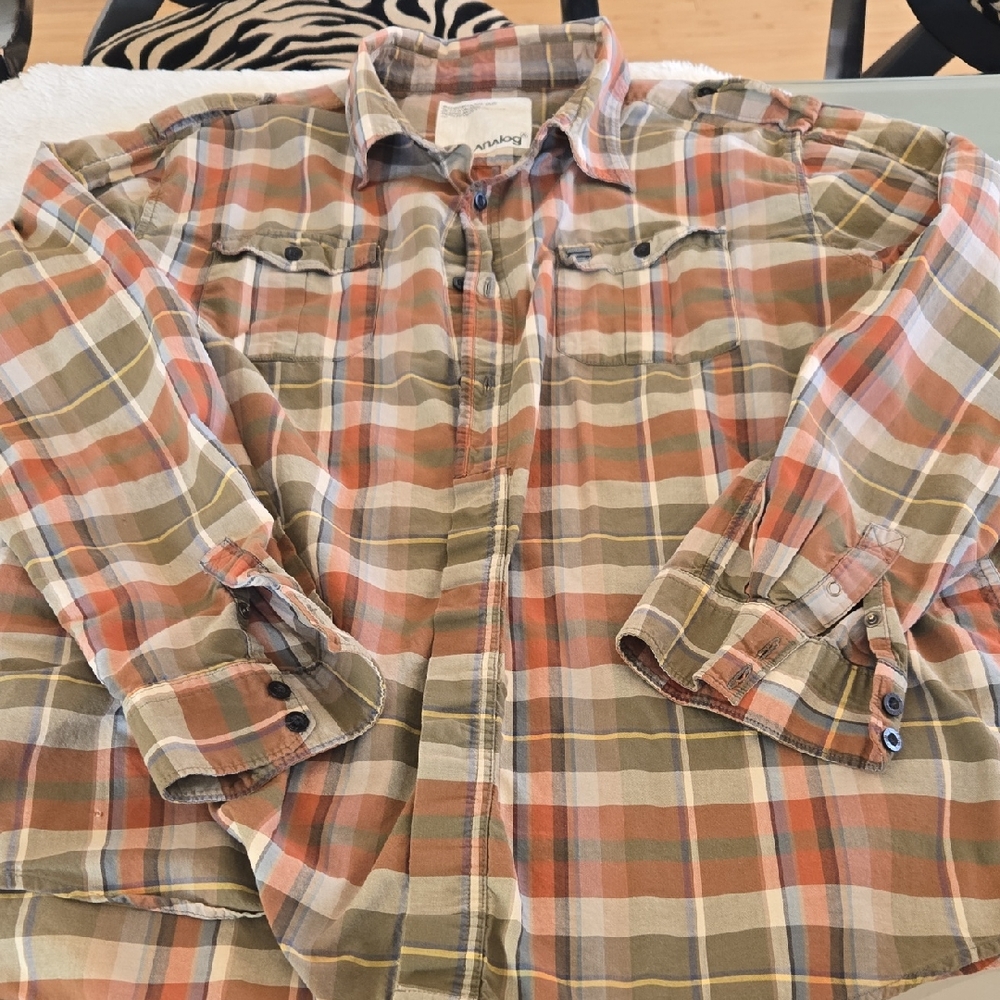 Analog Multicolor Plaid Button-Down Shirt